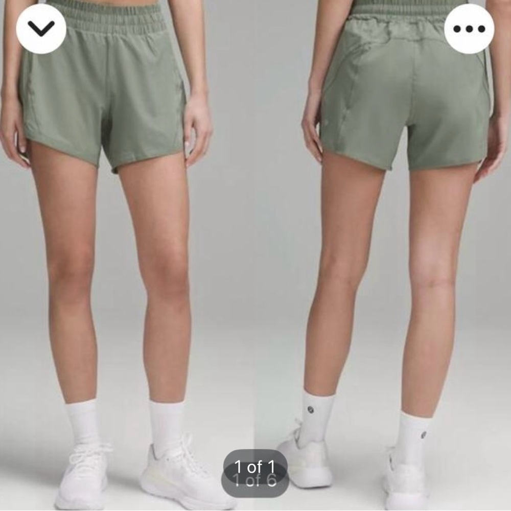 Lululemon Athletica Olive Green Athletic Shorts